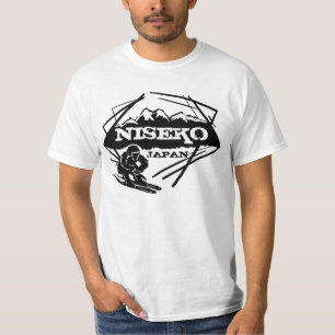 Camiseta T branco do valor do preto da arte do logotipo do