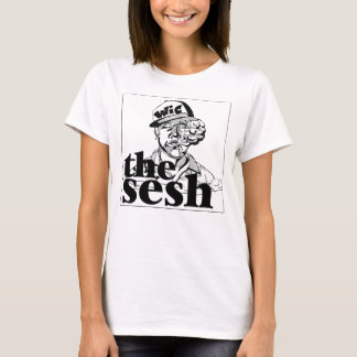 Camiseta T branco no Sesh da mulher "Wic"