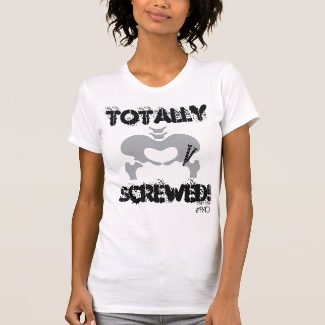 Camiseta T cabido PAO totalmente parafusado da (Frente)