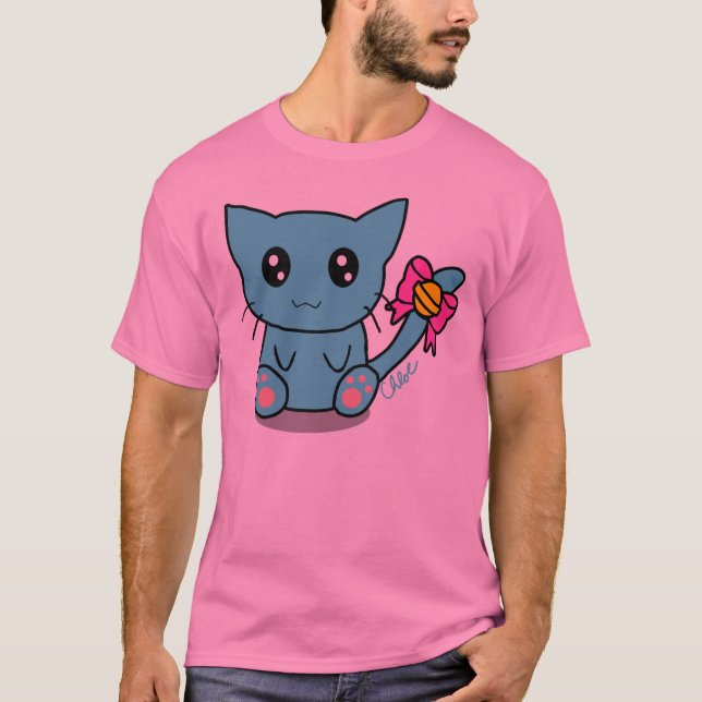Camiseta t-camisa-design-gatinho (Frente)