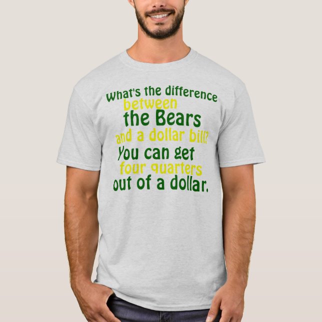 Camiseta T-camisa do rival do empacotador do Green Bay (Frente)