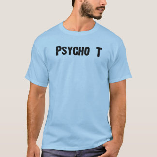 Camiseta T-camisa psicótico do azul de T