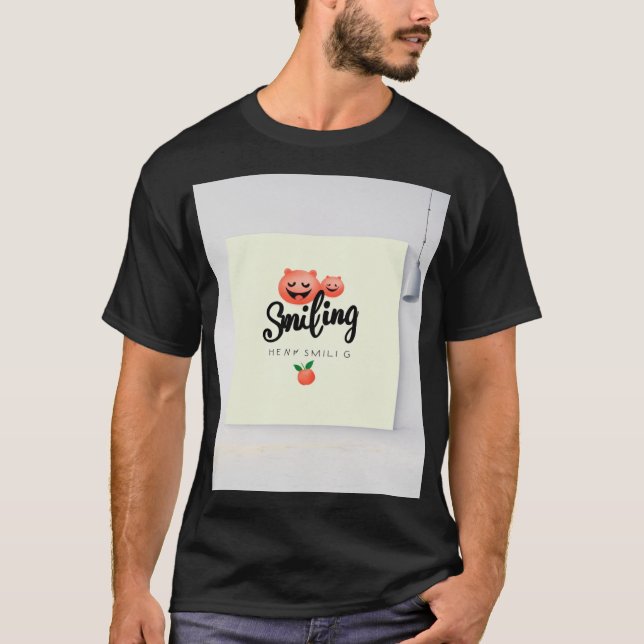 Camiseta T-Camisa sorrindo (Frente)