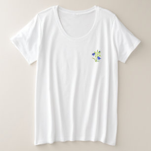 Camiseta T-Camisas e design do tamanho das flores