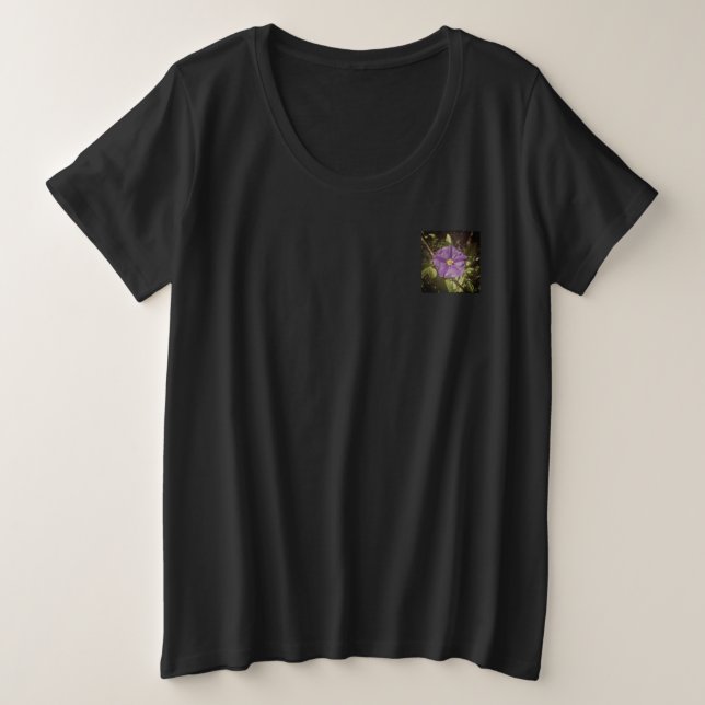 Camiseta T-Camisas e design do tamanho das flores (Frente do Design)