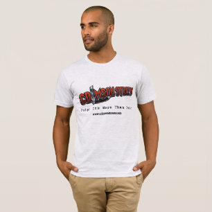 Camiseta T carmesim novo do logotipo das ruas