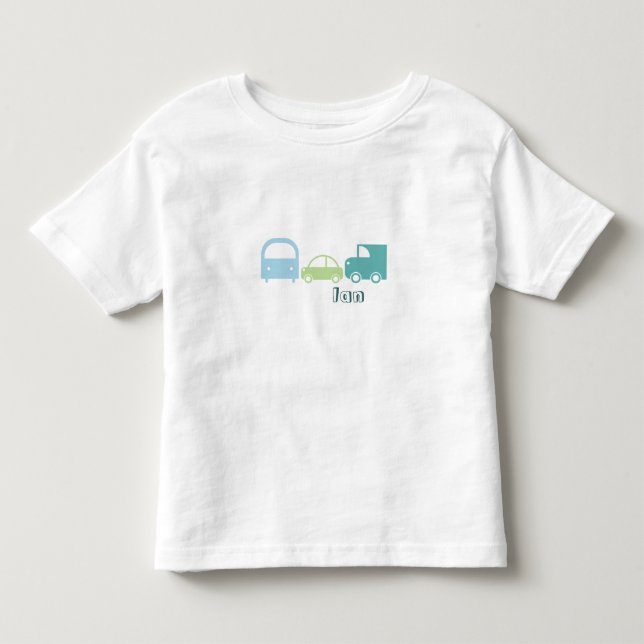 Camiseta T customizável da criança - tráfego (Frente)