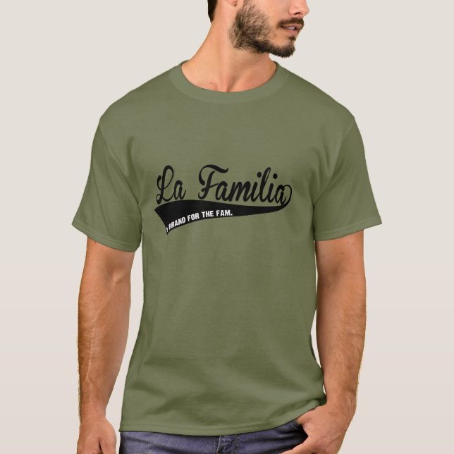 Camiseta T da assinatura de Familia do LA (Frente)