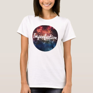 Camiseta T da aura da galáxia do roupa da imperfeição