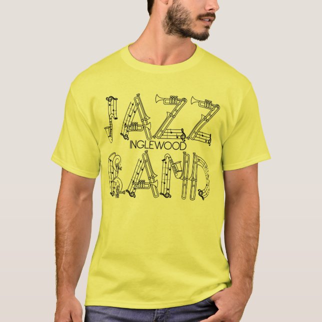 Camiseta T da banda de jazz para caras & meninas (Frente)