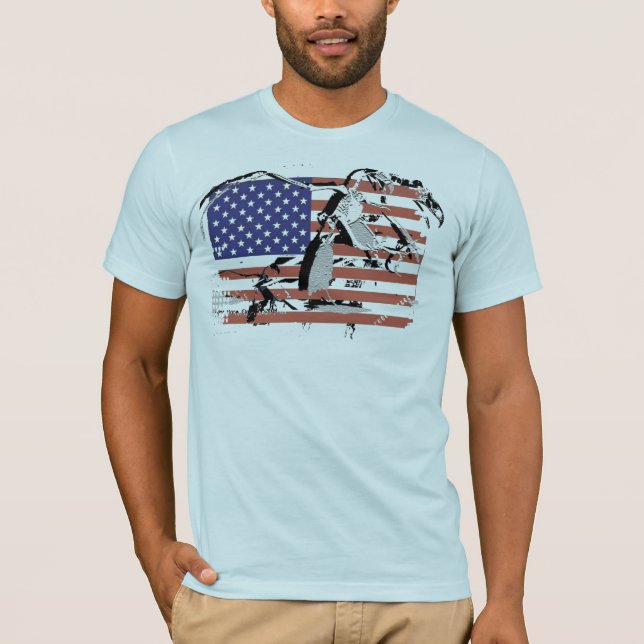 Camiseta T da bandeira (Frente)