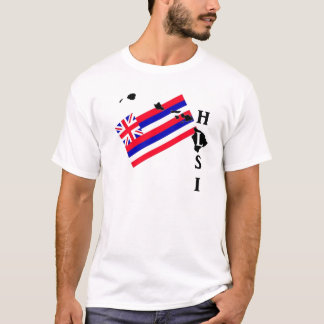 Camiseta T da bandeira do estado da ressaca HI do Lifeguard