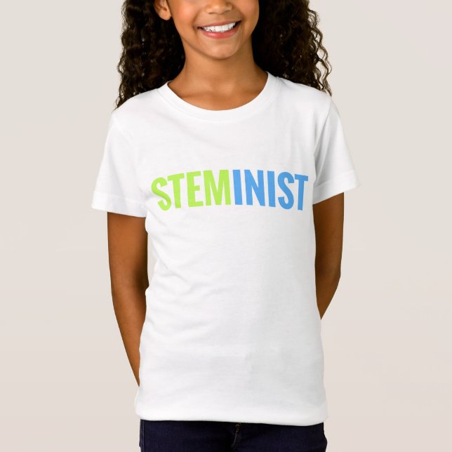 Camiseta T da boneca das meninas de STEMinist (Frente)