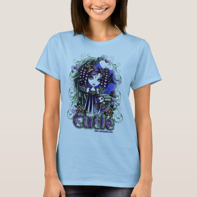 Camiseta T da boneca de "Cutie" do anjo dos retalhos de (Frente)