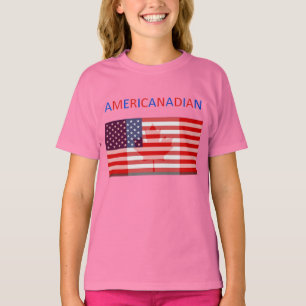 Camiseta T da campainha das meninas de AMERICANADIAN