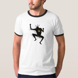 Camiseta T da campainha do montanhista da sombra