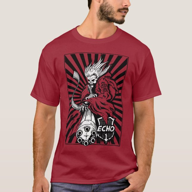 Camiseta T da ceifeira da arma de Echo1USA mini (Frente)
