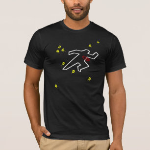 Camiseta T da cena do crime