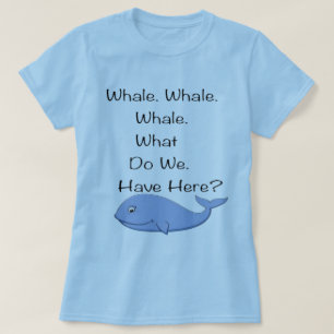 Camiseta T da chalaça da baleia
