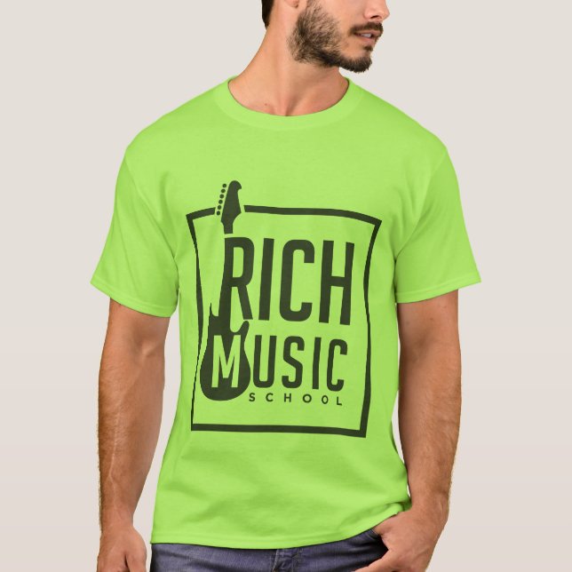 Camiseta T da Colorido Rich Music School (Frente)