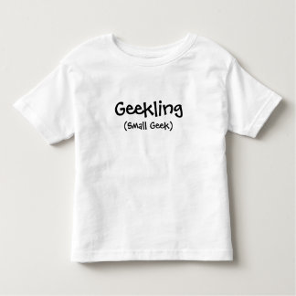 Camiseta T da criança de Geekling (geek pequeno)