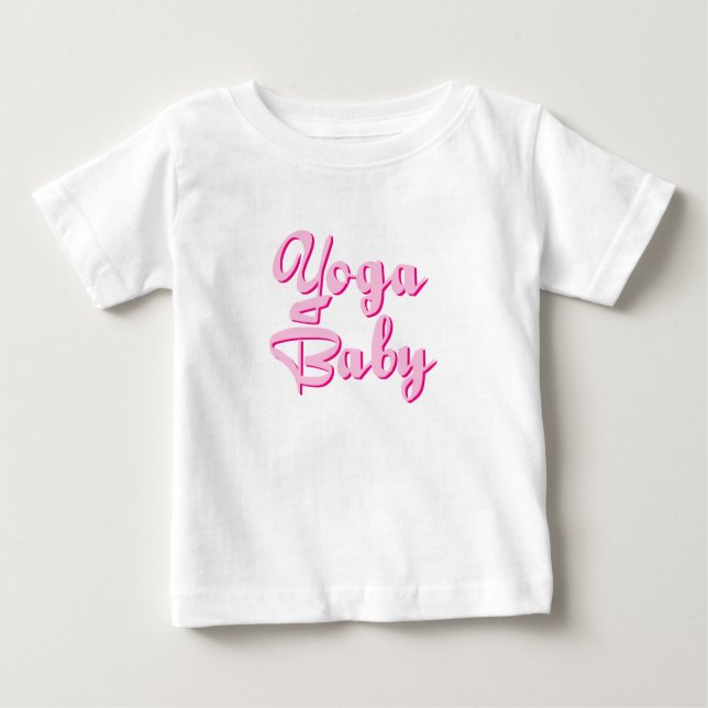Camiseta T da criança do bebê da ioga (Frente)