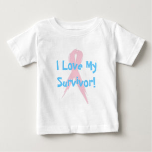 Camiseta T da criança do suporte do cancro da mama