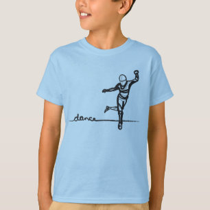 Camiseta T da dança de torneira (miúdos)