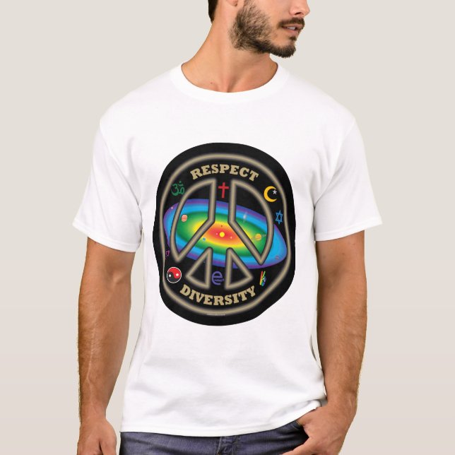 Camiseta T da diversidade do respeito (Frente)