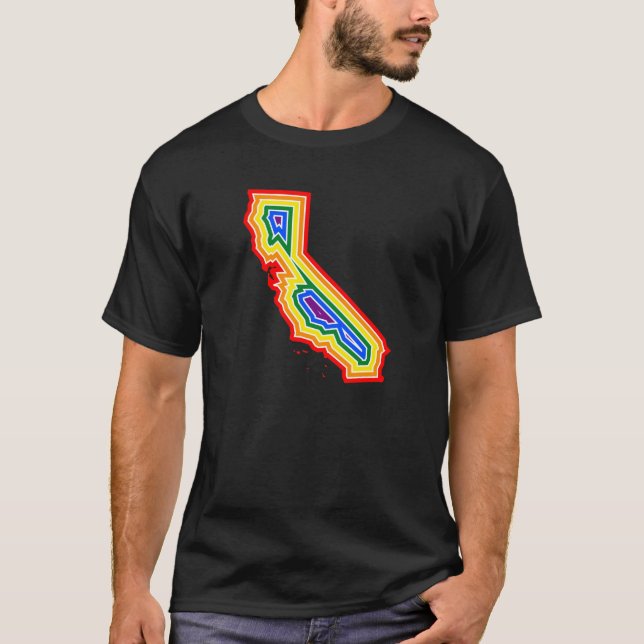 Camiseta T da explosão do orgulho de Califórnia (#02) (Frente)