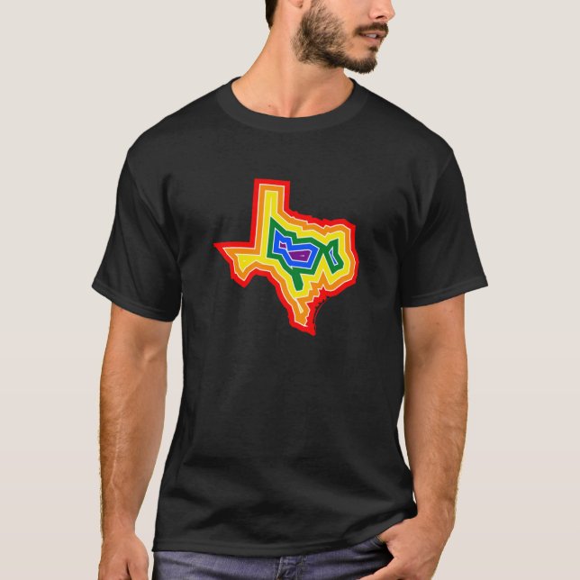 Camiseta T da explosão do orgulho de Texas (#TBD) (Frente)