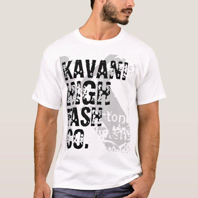 Camiseta T da forma de Kavani olá! (Frente)