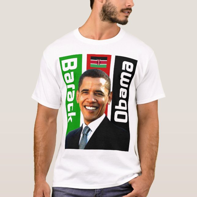 Camiseta T da herança do Kenyan de Barack Obama (Frente)