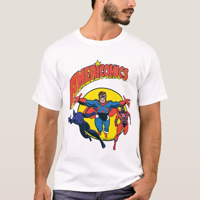 Camiseta T da história em quadrinhos da C.A. (Frente)