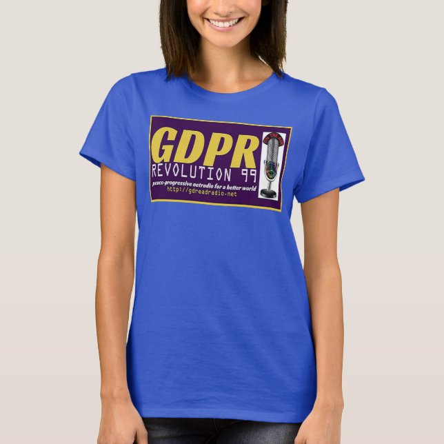 Camiseta T da Laço-Tintura de Paxspiration GDPR (Frente)