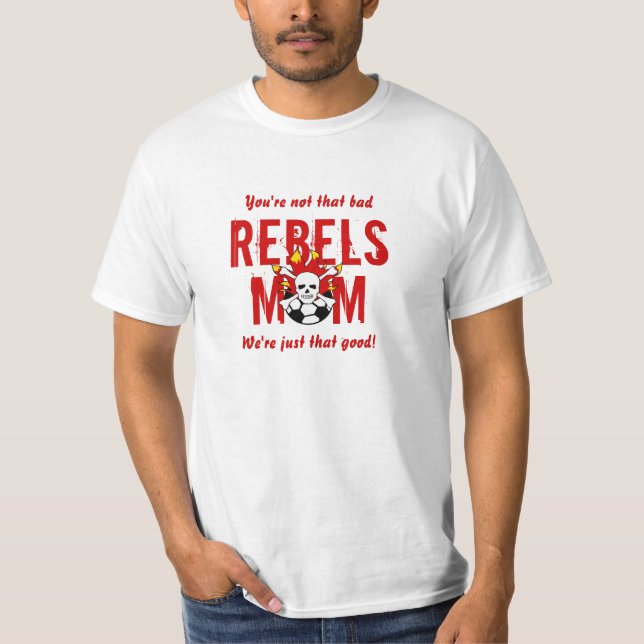 Camiseta T da mamã dos rebeldes (Frente)