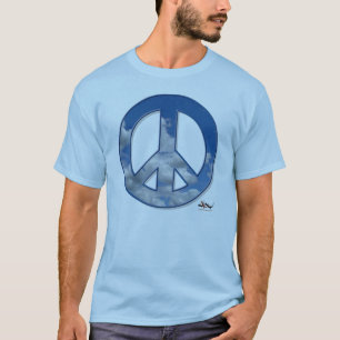 Camiseta T da paz do céu