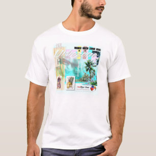 Camiseta T da praia das senhoras primeiro