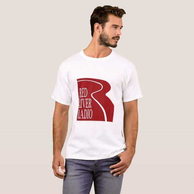 Camiseta T da rede de rádio de Red River (Frente Completa)