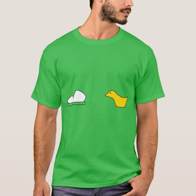 Camiseta T da reminiscência dos desenhos animados de (Frente)