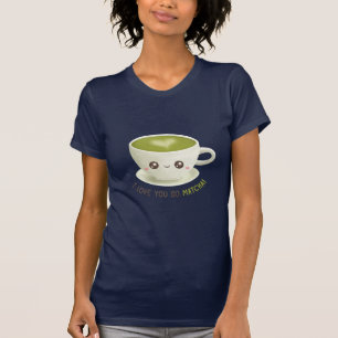Camiseta T das meninas das chalaças de Kawaii eu te amo