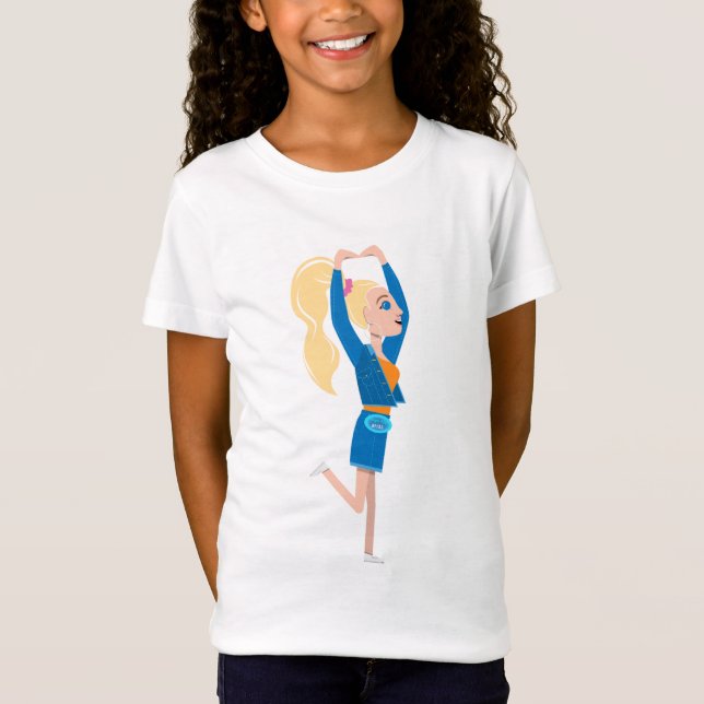 Camiseta T das meninas de Lil Margie (Frente)