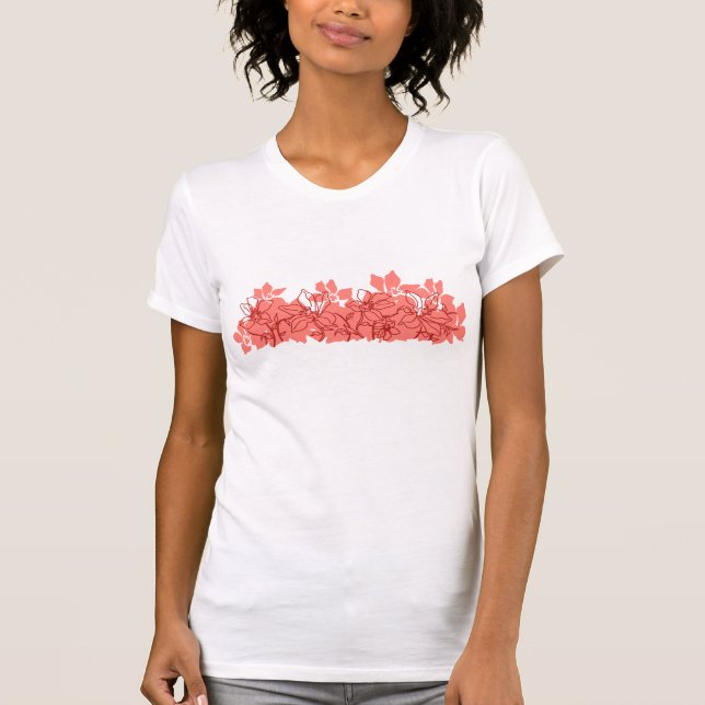 Camiseta T das senhoras da ilha da orquídea (Frente)
