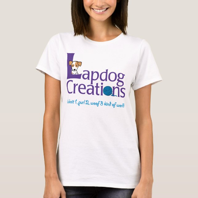 Camiseta T das senhoras das criações do Lapdog (Frente)