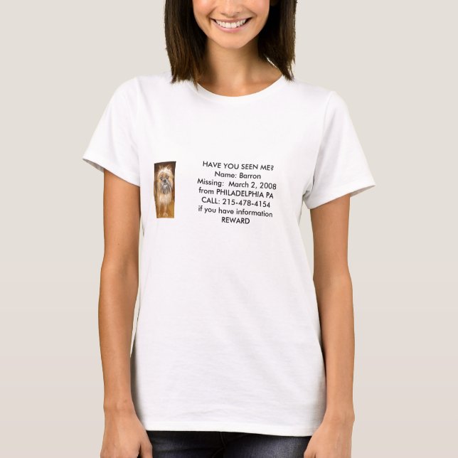 Camiseta T das senhoras de Barron (Frente)