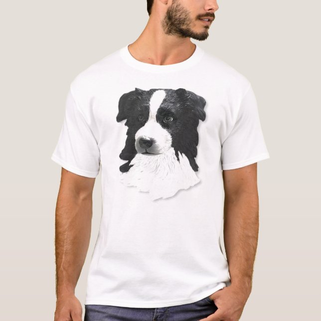 Camiseta T de border collie (Frente)