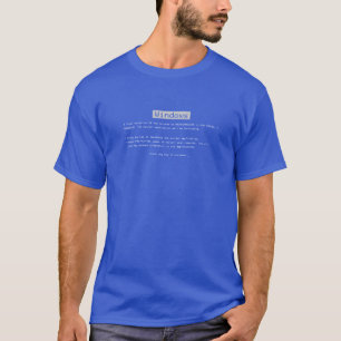 Camiseta T de BSOD (tela azul da morte) Windows