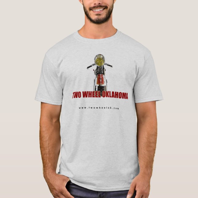 Camiseta T de DOIS homens da bicicleta (Frente)