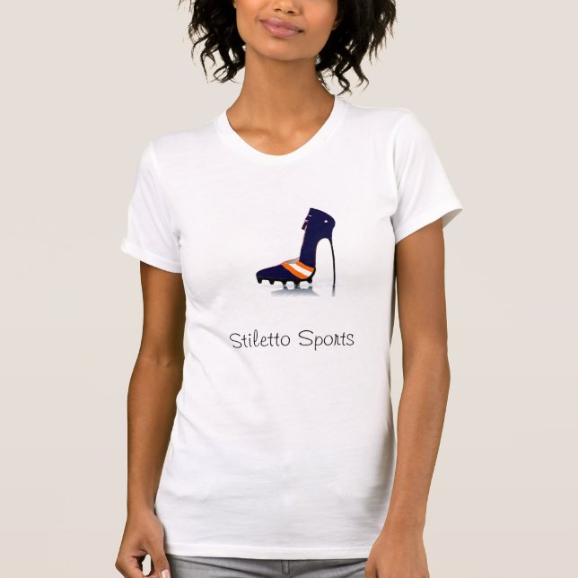 Camiseta T de futebol inspirado (Frente)