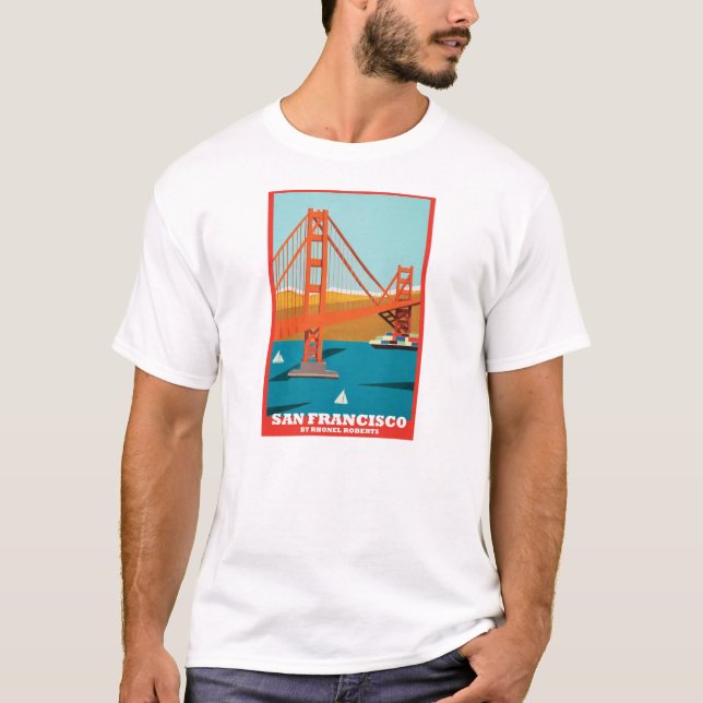Camiseta T de golden gate bridge 75th por Rhonel (Frente)